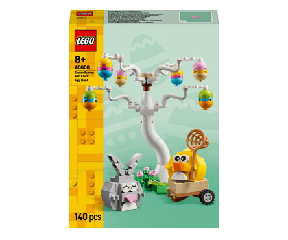 Klocki LEGO® LEGO ICONIC 40808 Poszukiwanie pisanek z zajączkiem i kurczaczkie